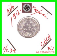 ALEMANIA - GERMANY  -  IMPERIO - DEUTSCHES REICH - 1/2  MARK  SILVER . AÑO 1917-A  PLATA - 1/2 Mark