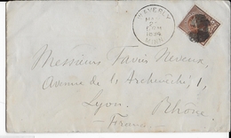 ETATS-UNIS - 1894 - YVERT N°74 SEUL Sur ENVELOPPE De WAVERLY => LYON - Storia Postale
