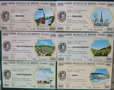Cassa Rurale Di Moena 1977 Associazione Albergatori - Paesaggi Serie Completa Nuova FDS Introvabile - [10] Cheques Y Mini-cheques