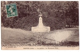 TROYES: Les Jardins - Le Monument Pron - Mussy-sur-Seine