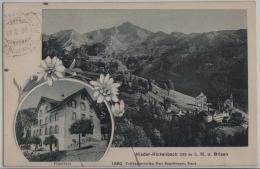 Nieder-Rickenbach (1162 M) Und Brisen - Pilgerhaus - Edelweiss Karte - Photo: Engelberger No. 1690 - Sonstige & Ohne Zuordnung