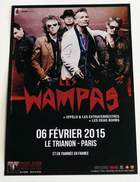 Flyer LES WAMPAS Concert FRANCE, PARIS 06/02/2015 * Not A Ticket - Objets Dérivés