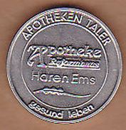 AC - APOTHEKEN TALER HAREN EMS  AM RATHAUS ERIKA ALTENBERGE GESUND LEBEN TOKEN JETON - Noodgeld