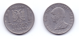 Albania 0.50 Lek 1940 WWII Issue - Albania