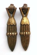 DEUX BOUTONS DE PORTES VINTAGE FOA 143 - Bronzes