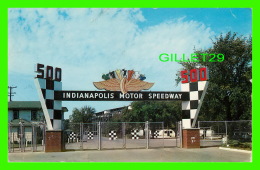 INDIANAPOLIS, IN - INDIANAPOLIS MOTOR SPEEDWAY, MAIN GATE - TRAVEL IN 1959 - DEXTER PRESS INC - - Indianapolis