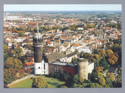 DE.- LUTHERSTADT WITTENBERG. Stadtansicht Im Vordergrund Die Schlosskirche. 2 Scans - Wittenberg