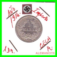 GERMANY -  IMPERIO - DEUTSCHES REICH - 1 Mark. AÑO 1914-A - 1 Mark