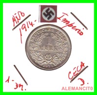 GERMANY -  IMPERIO - DEUTSCHES REICH - 1 Mark. AÑO 1914-D - 1 Mark