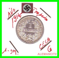 GERMANY -  IMPERIO - DEUTSCHES REICH - 1 Mark. AÑO 1914-G - 1 Mark