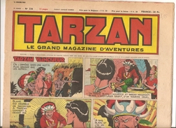 Tarzan Le Grand Magazine D'aventures Hebdomadaire N°236 6 ème Année Du 31 MARS 1951 TARZAN VAINQUEUR - Tarzan