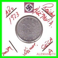 GERMANY - WEIMAR REPUBLIC -  200 Mark  AÑO 1923 -A   Aluminum  DEUTSCHES REICH - 200 & 500 Mark