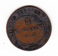 COINS   ITALIE C  83   TOSCANE 5C  1859  .      (I  2045) - Toscane