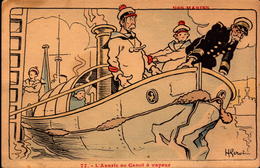 Illustrateurs, Gervese, Nos Marins, L Avarie Au Canot A Vapeur    (bon Etat) - Gervese, H.