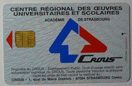 FRANCE - Smart Card - Crous - Academie De Strassbourg - Used - Privadas