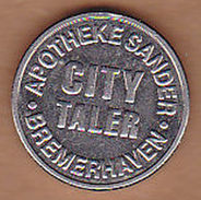 AC - BREMERHAVEN APOTHEKE SANDER CITY TALER GUT BERATEN GELG GESPART TOKEN JETON - Monetary/Of Necessity