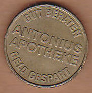 AC - ANTONIUS APOTHEKE GUT BERATEN GELD GESPART ANTONIUS TALER TOKEN JETON - Monétaires/De Nécessité