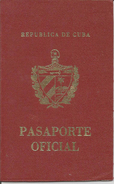 Specimen Cuba Official Passport 1970-th Type 1 Passeport Reisepass Pasaporte - Documents Historiques