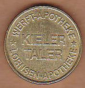 AC -  WERFT APOTHEKE KIELER TALER LORNSEN APOTHEKE GUT BERATEN GESPART GELD TOKEN JETON - Monetary/Of Necessity