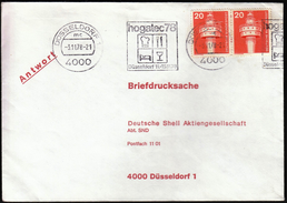 Germany Dusseldorf 1978 / HOGATEC 78 / Hotel Equipment Exhibition / Food / Rest / Bed / Cap / Machine Stamp - Hotel- & Gaststättengewerbe
