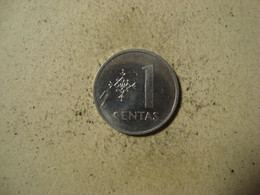 MONNAIE  LITUANIE 1 CENTAS 1991 - Lithuania