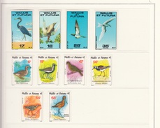 WALLIS ET FUTUNA  1978 4 STAMPS MNH + 1987 6 STAMPS MNH  FAUNA BIRDS - Nuevos