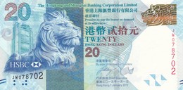 HONG KONG 20 DOLLARS 2013 VF (free Shipping Via Regular Air Mail (buyer Risk) - Hong Kong