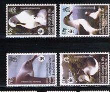 (187 W) Falkland Isl. / South Georgia  WWF Birds / Oiseaux / Vögel / Vogels **  / Mnh  Michel 357-60 - South Georgia