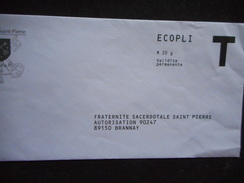 PAP - FRATERNITE SAINT PIERRE - ECOPLI "T" - Cards/T Return Covers