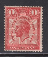 GREAT BRITAIN - Scott # 206 Mint Hinged - Early King George V - Unused Stamps