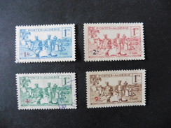 Algérie :4  Timbres   Oblitérés - Lots & Serien