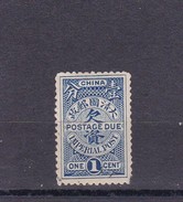 China Portomarke , Nur Teile Vom Stempel Erkennbar - Used Stamps