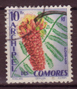 - COMORES - 1958 - YT N° 16 - Oblitéré - Colvilléa - Usados