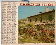 Calendrier Almanach Des P.T.T De 1980 - Complet Paris, Hautde Seine, Seine-Saint-Denis, Val-De-Marne - Grand Format : 1971-80
