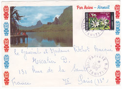 Polynésie Française, Lettre De Papeete De 1970, N° 65 ( Poly17/010) - Briefe U. Dokumente