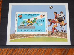 Niger 1982 Winner Of The Football World Cup Overprints Block MNH__(TH-19044) - Niger (1960-...)