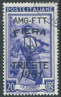 1951 TRIESTE A USATO FIERA DI TRIESTE 20 LIRE - L4 - Usati
