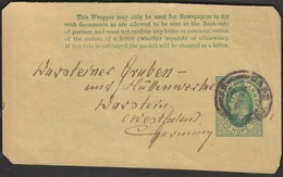 Great Britain / NEWSPAPERS WRAPPER / Sent To Germany / Half Penny Postal Stationery - Cartas & Documentos