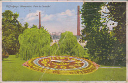 1934  Differdange   " Blumenuhr  " Parc De Gerlache - Differdingen