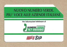 Telecom  Italia  Carta Telefonica Nuovo Numero Verde Piu' Voce Alle Aziende Italiane 5.000  Lire Telecarte Phonecard Tar - Publiques Publicitaires