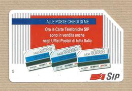 Telecom  Italia - Carta Telefonica -Alle Poste Chiedi Di Me- 10.000  Lire Telecarte Phonecard Tarjeta Credifone - Publiques Publicitaires