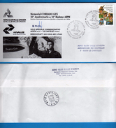 1996 / Memorial CORRADO GEX. Busta Volo Postale Comm. AOSTA - CASTELET Firnata Dal PIlota RARA - Accidentes