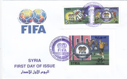 Syria 100 Years FIFA, Set 2v.+ 1 S.souvenir Sheet 2004 On Official FDC- Limited Issue-scarce- - Syria