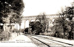 FRANCE. Carte Postale Neuve. Aqueduc Et La Gare De Roquefavour. - Roquefavour