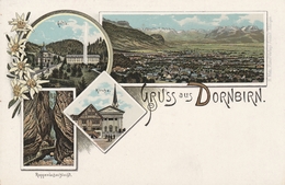 Gruss Aus Dornbirn.Litho In Perfekter Erhaltung. - Dornbirn