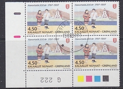 Greenland 1997 Nanortalik 1v Bl Of 4 (issue Number+traffic Lights) Used Cto (35123D) Stamp With Full Gum - Usados