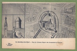 CPA - NORD - SOLRE LE CHATEAU - PLAN DU CHATEAU (d'après Documents De L'époque) - édition L. Couture à Haumont / 22 - Solre Le Chateau