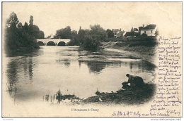 89   CHENY -  L'Armançon En 1903   ( Lavandiere ) - Cheny