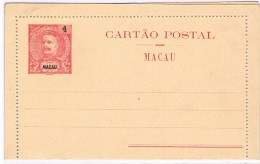 Macau, 1903/5, Cartão Postal OM 2 - Lettres & Documents
