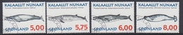 Greenland 1997 Whales 4v Used   (35127C) Stamps With Full Gum - Oblitérés
